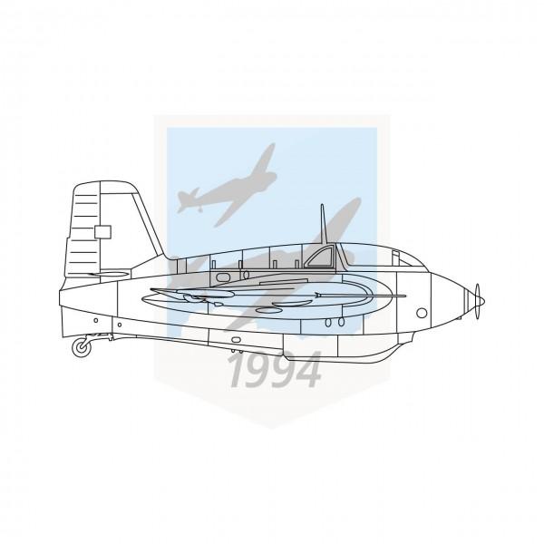 Messerschmitt Me 163B "Komet" - Seitenansicht