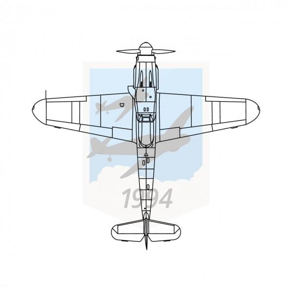 Messerschmitt Me 109 G10 - Draufsicht