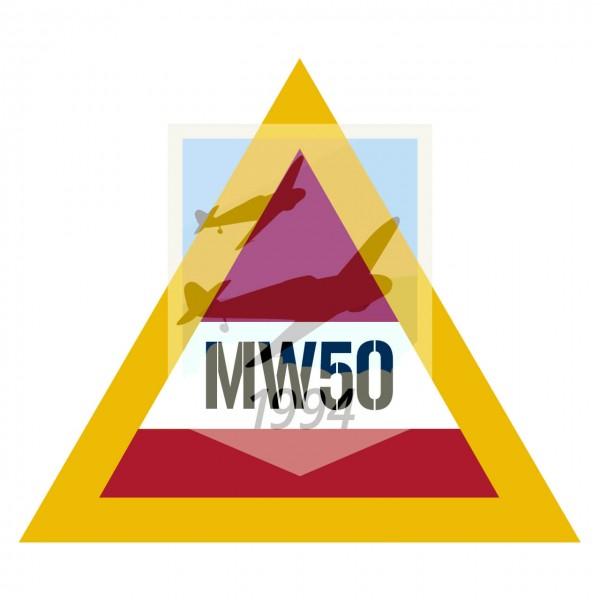 Aufkleber "MW 50 Dreieck"