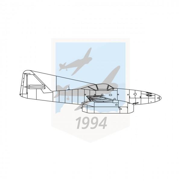 Messerschmitt Me 262 A1 - Seitenansicht